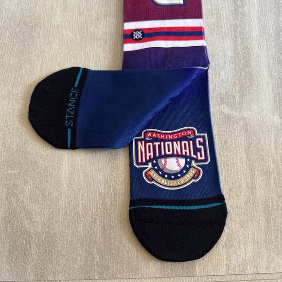 Stance MLB City Connect Washington Nationals Socks Baseball Large 9-13 Brand New - Picture 5 of 9